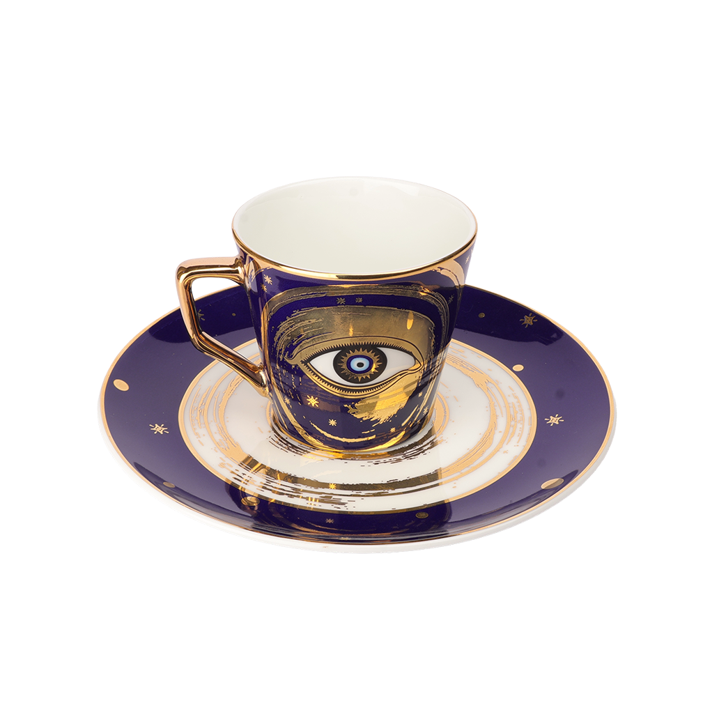 Evil Eye Tea Cup & Saucer Set