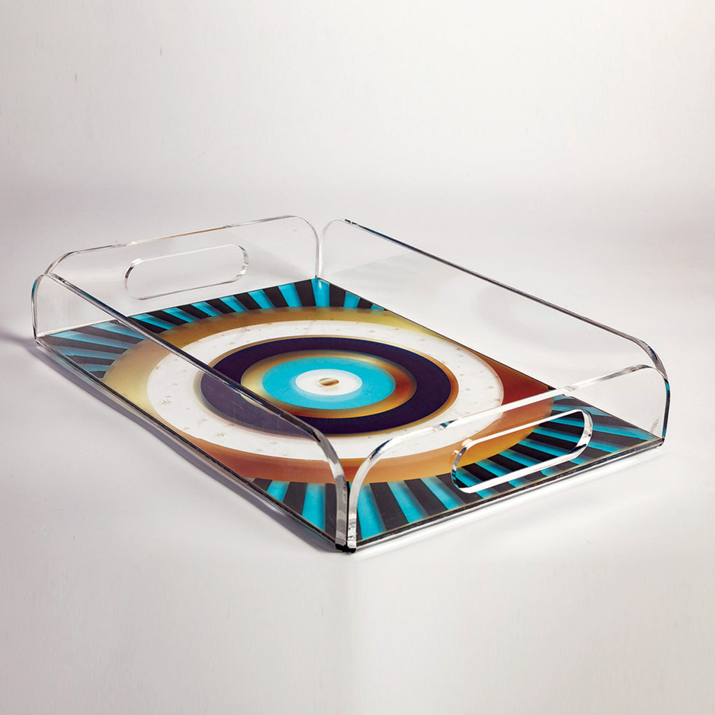 Evil Eye Custom Print Serving Acrylic Tray (13 x 9 - Small)