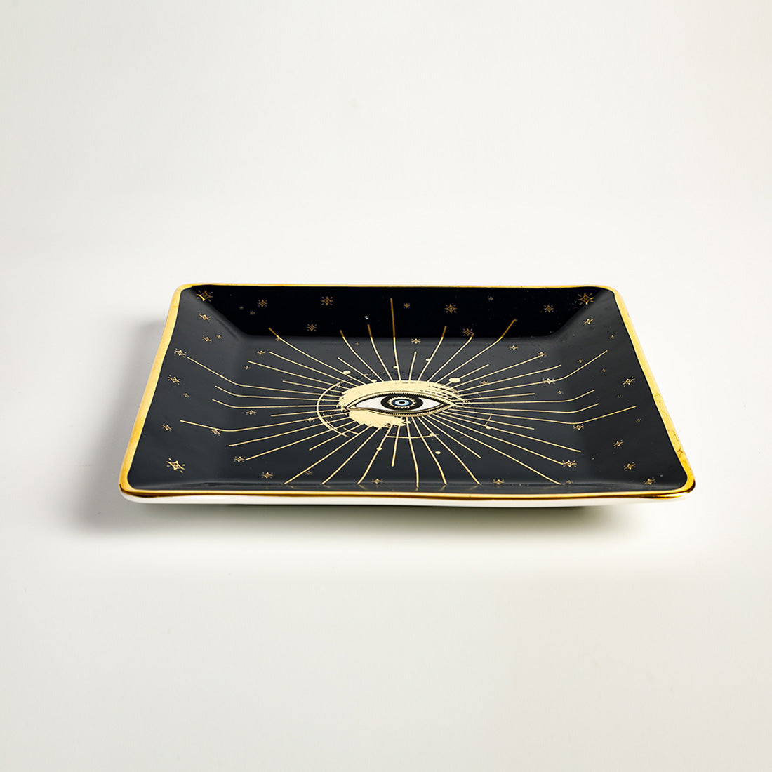 Evil Eye Snack Plate- Navy blue