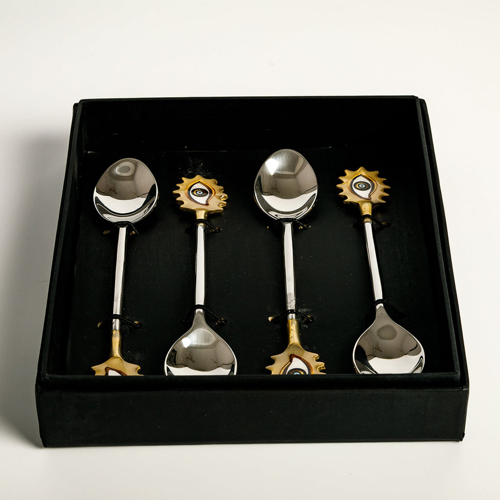 Evil Eye Tea Spoon Set of 4 Pieces – Sokka Tableware