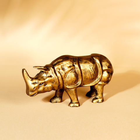 Safari Gold Metal Rhino