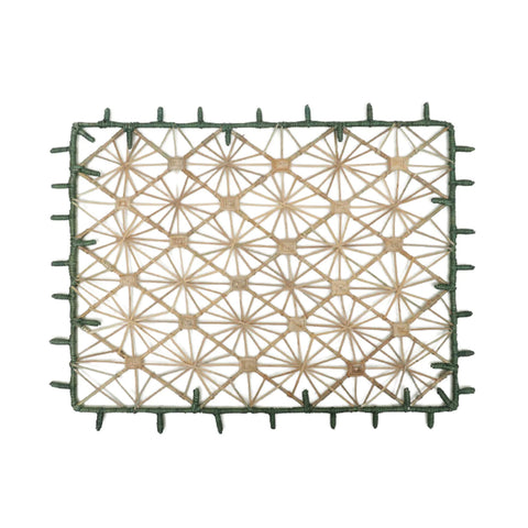 Jardin Raffia Table Mat(Green 14”B x 18”L)