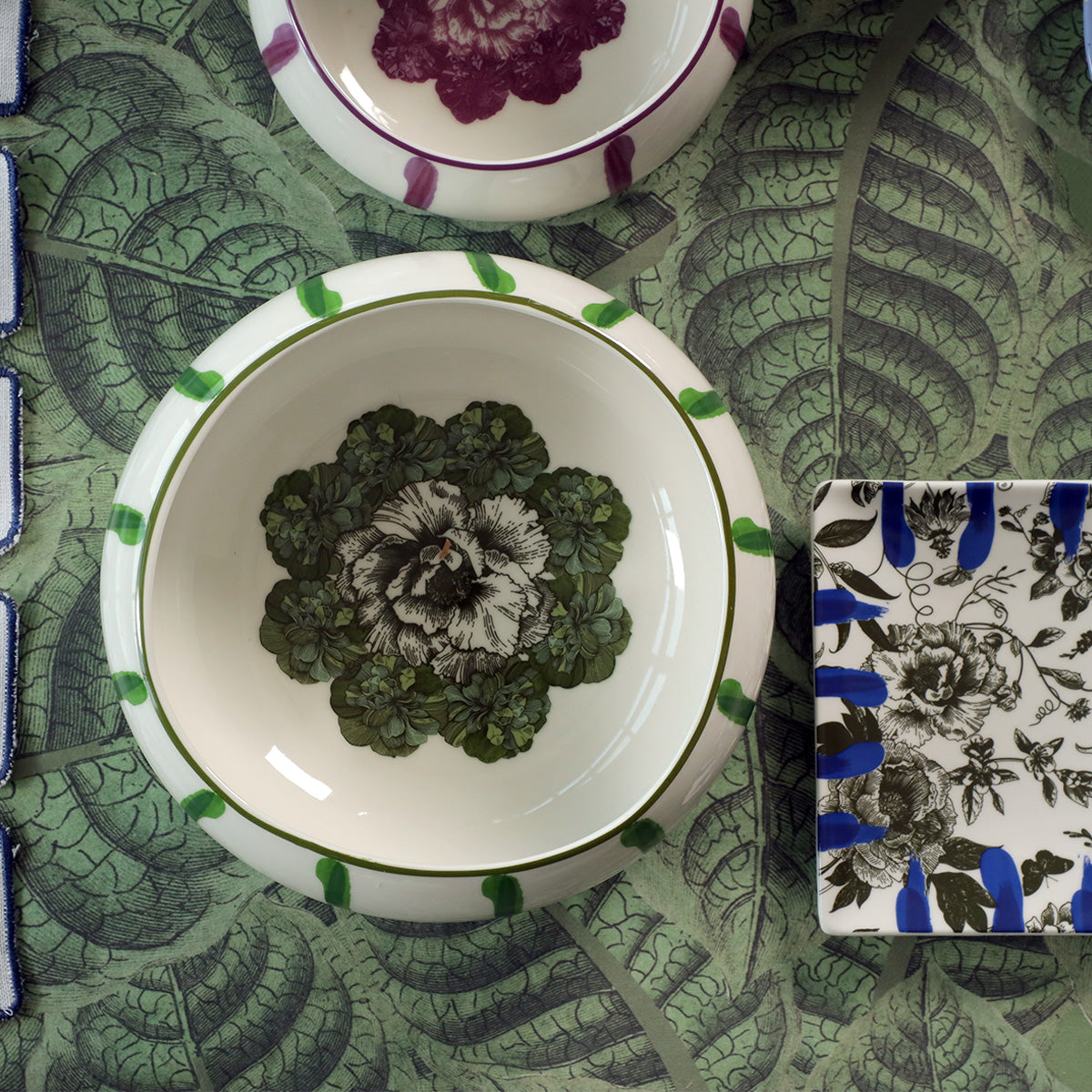 Jardin Large Serving Dish- Green