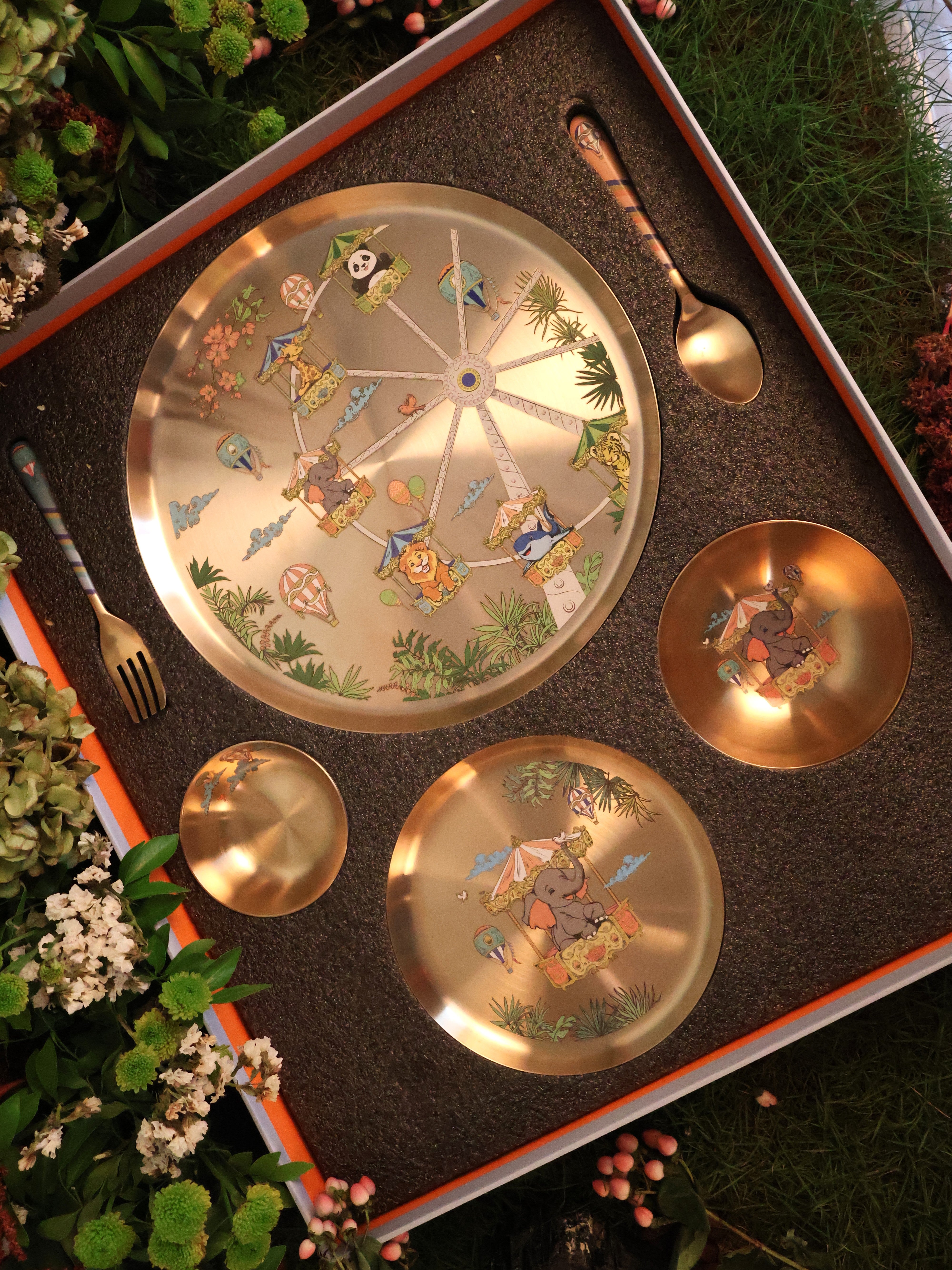 Kansa Children’s collection Set of 6- Ferris wheel & Elephant