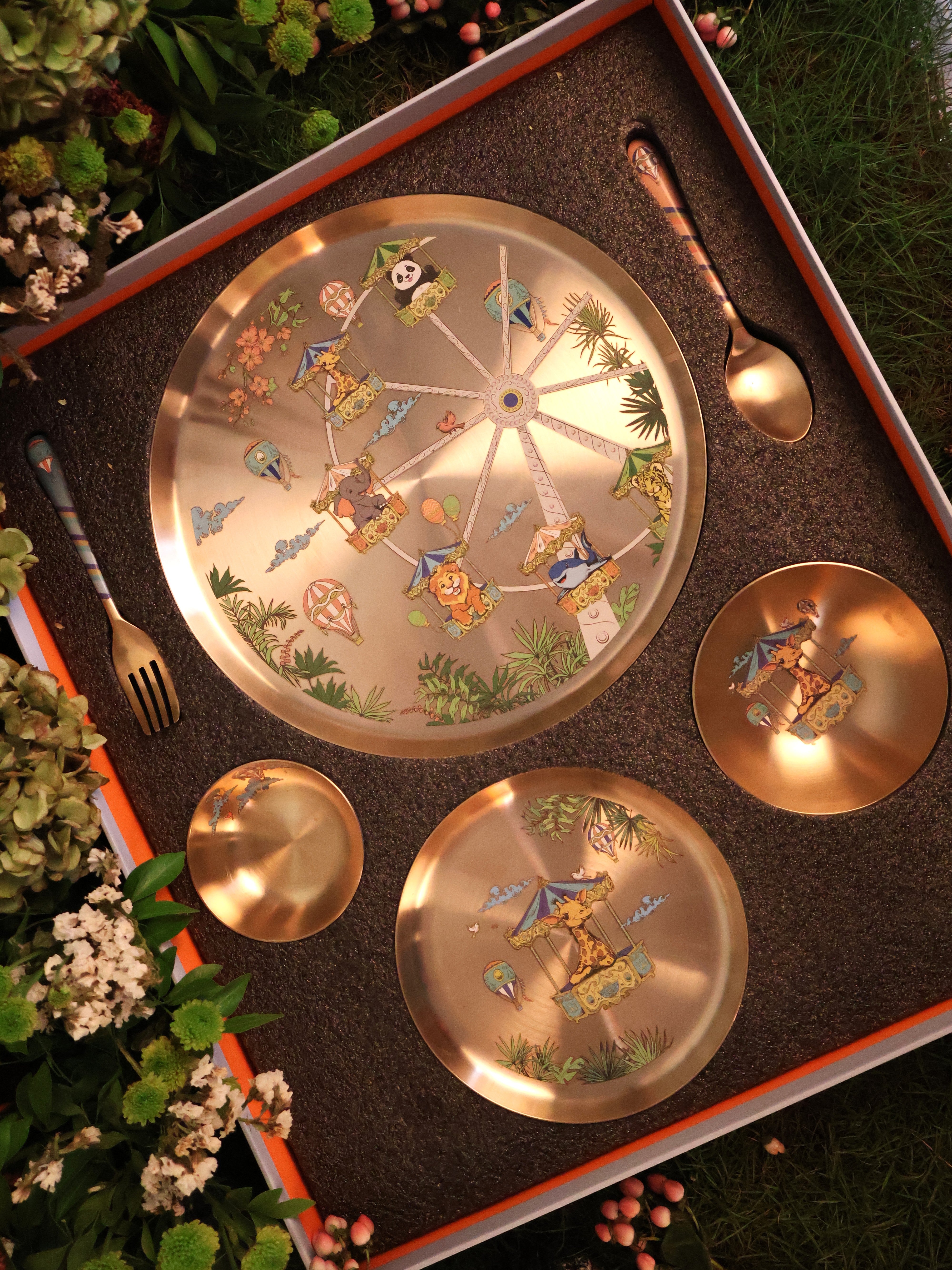 Kansa Children’s collection Set of 6- Ferris wheel & Giraffe