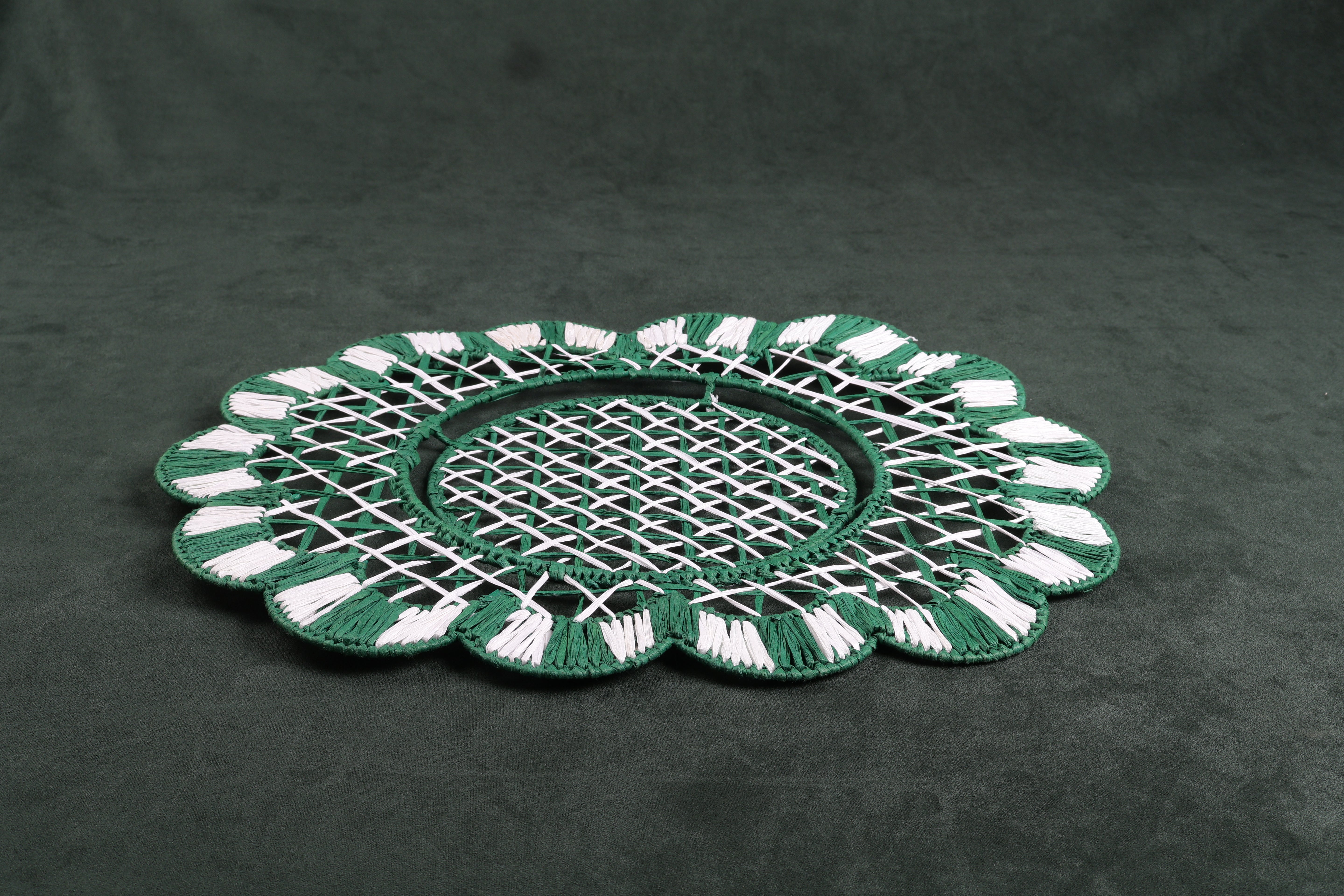 Tenkaya Rafia charger plate