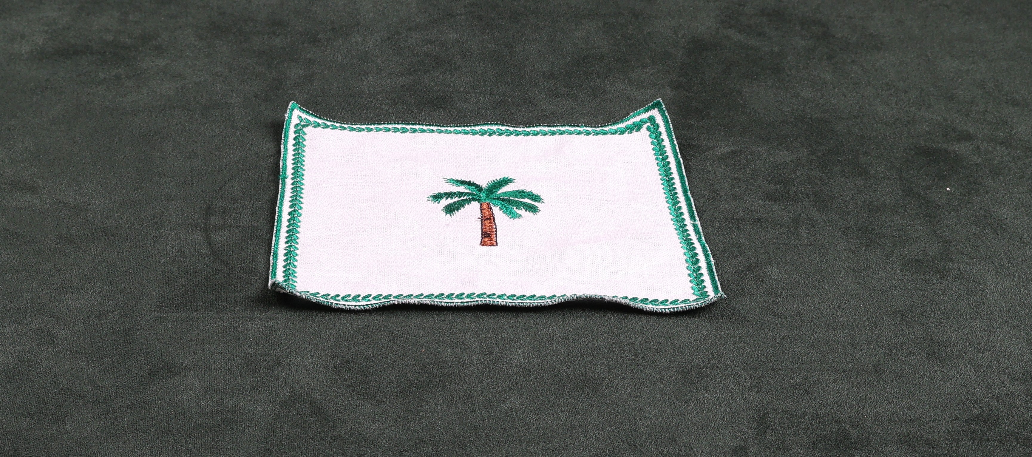 Tenkaya White Green Cocktail Napkin