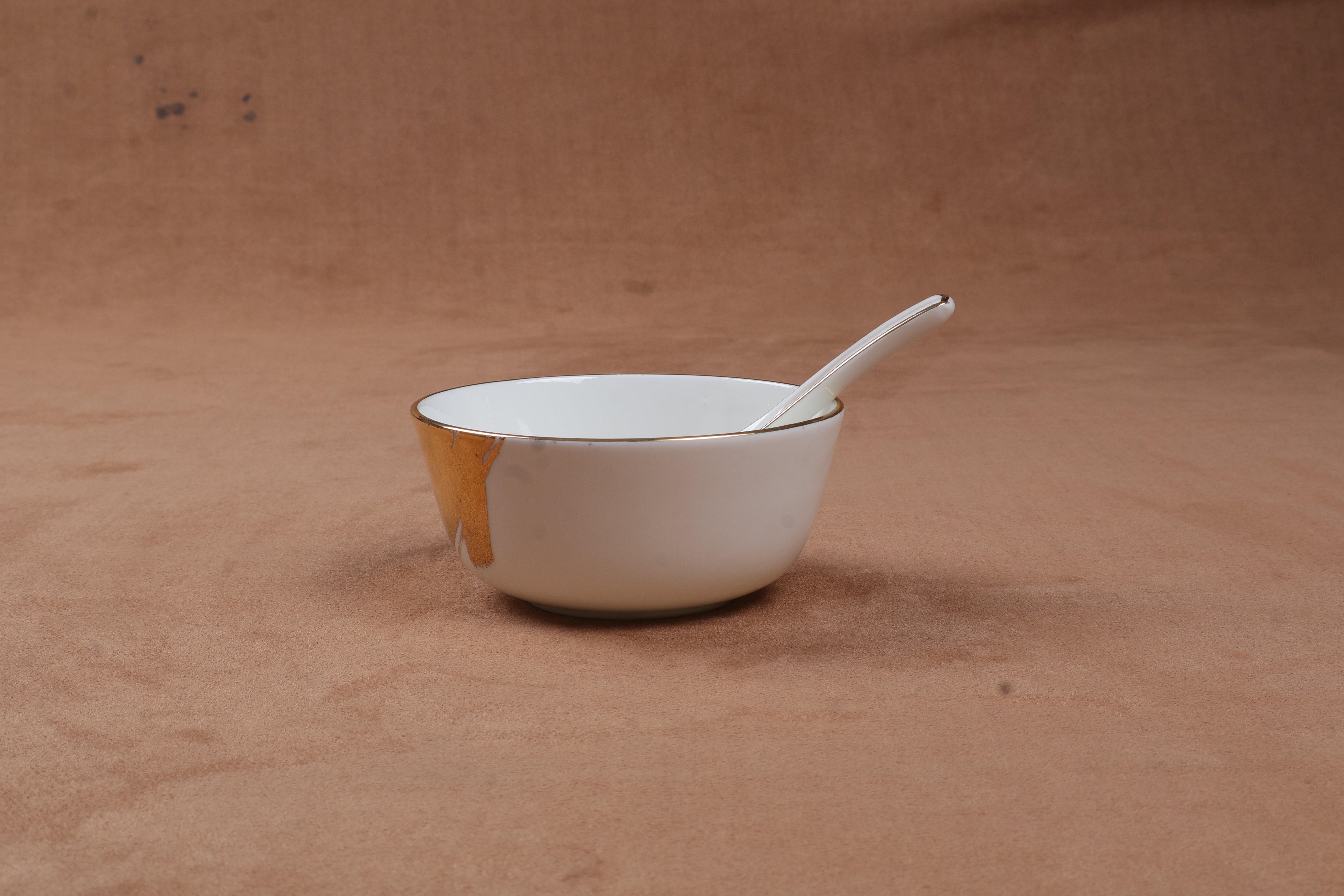 Identity soup bowl with spoon