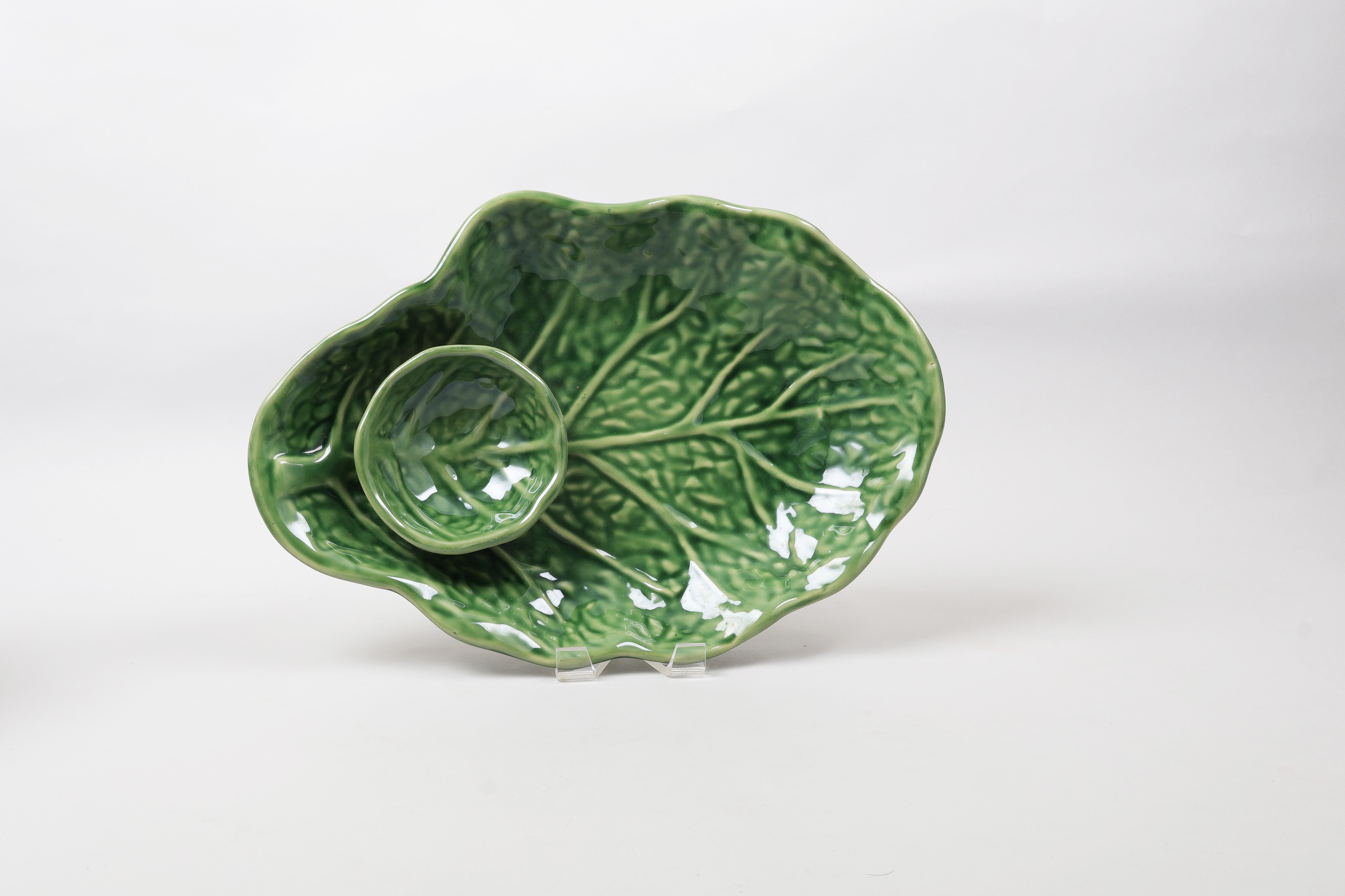 Mexican leaf shaped dip platter