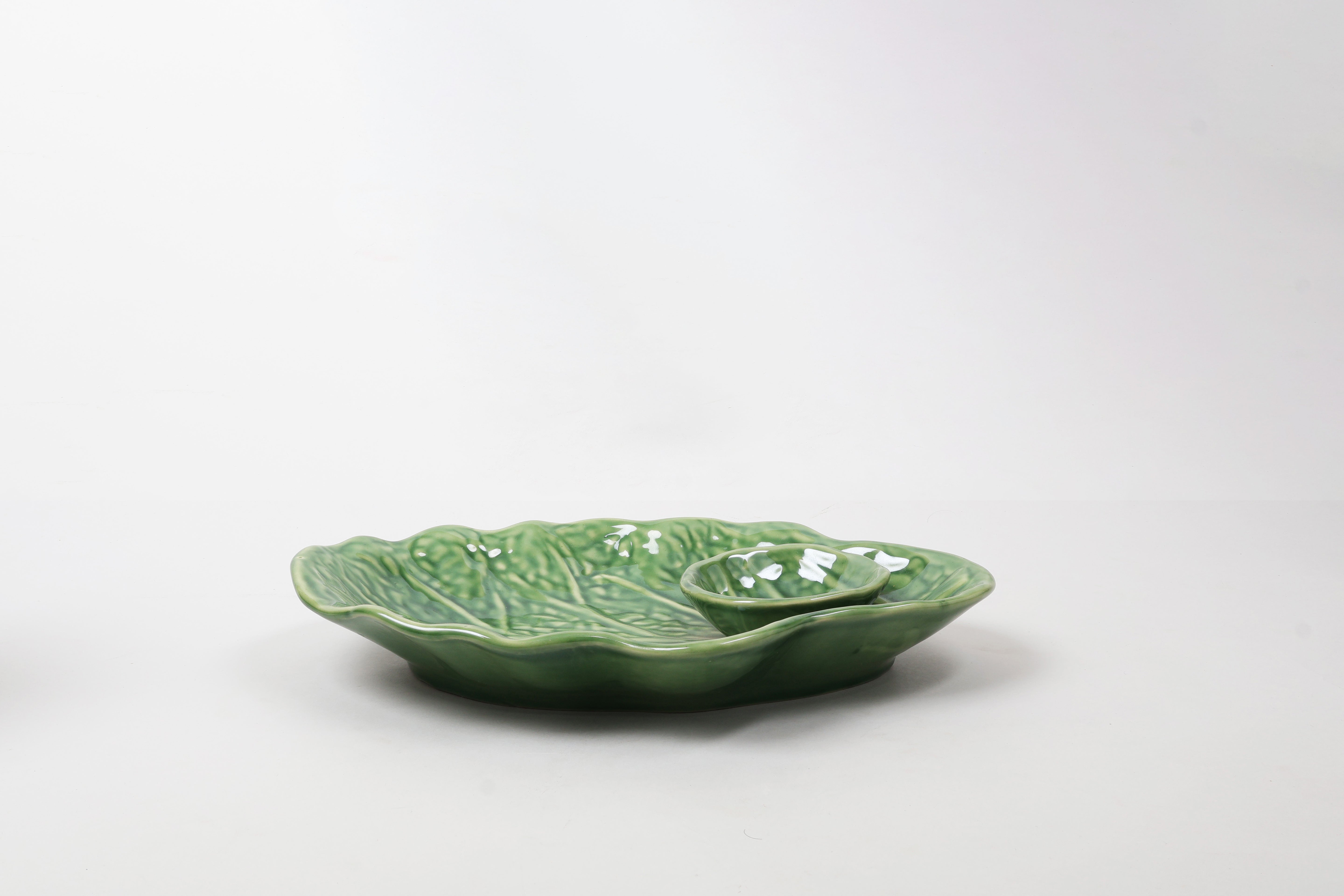 Mexican leaf shaped dip platter