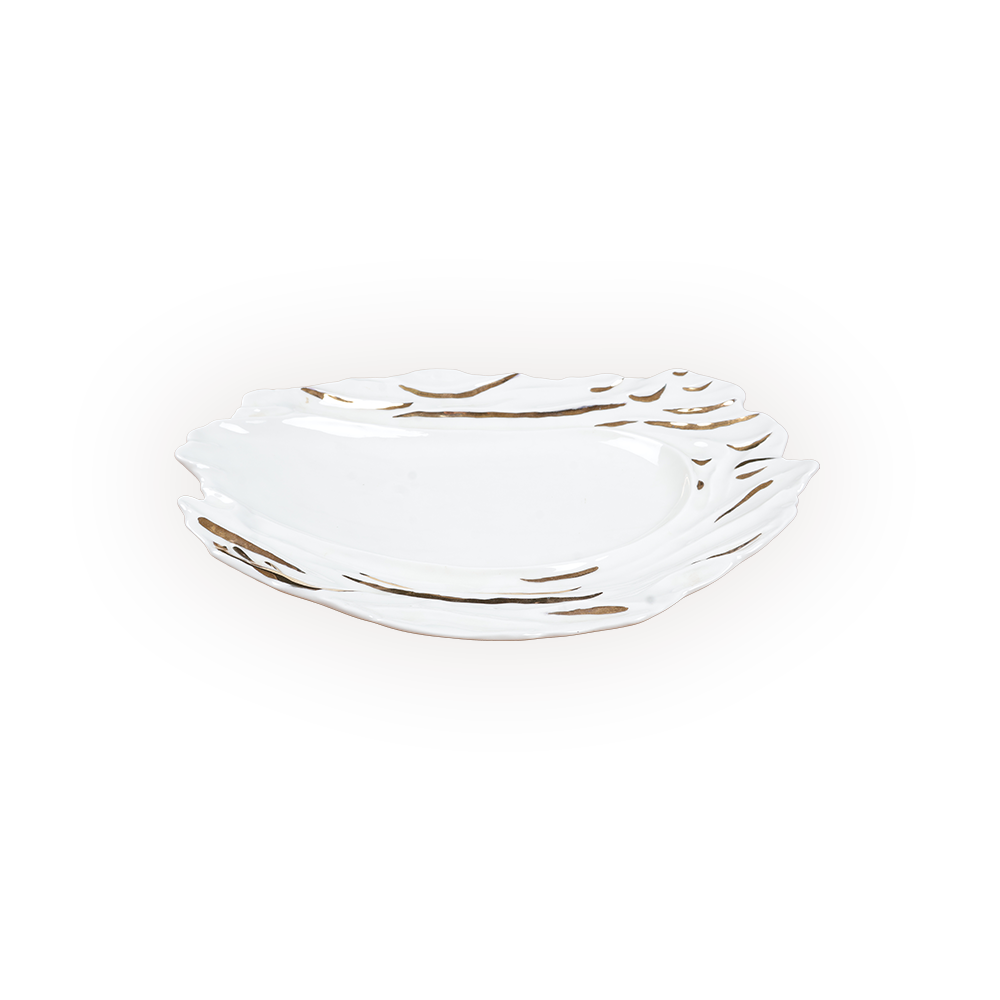 Identity Platter large with 24k Gold work