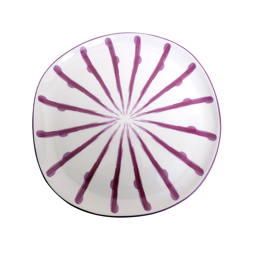 Jardin Dinner Plate- Purple