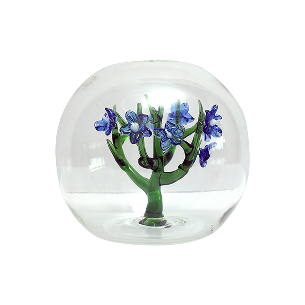 Jardin Glass Table Décor Sphere- Blue