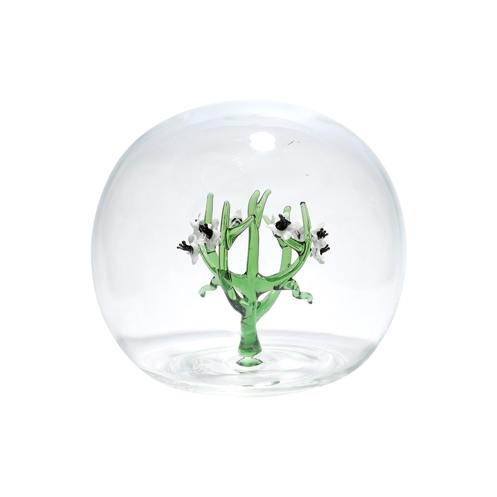 Jardin Glass Table Décor Sphere- White