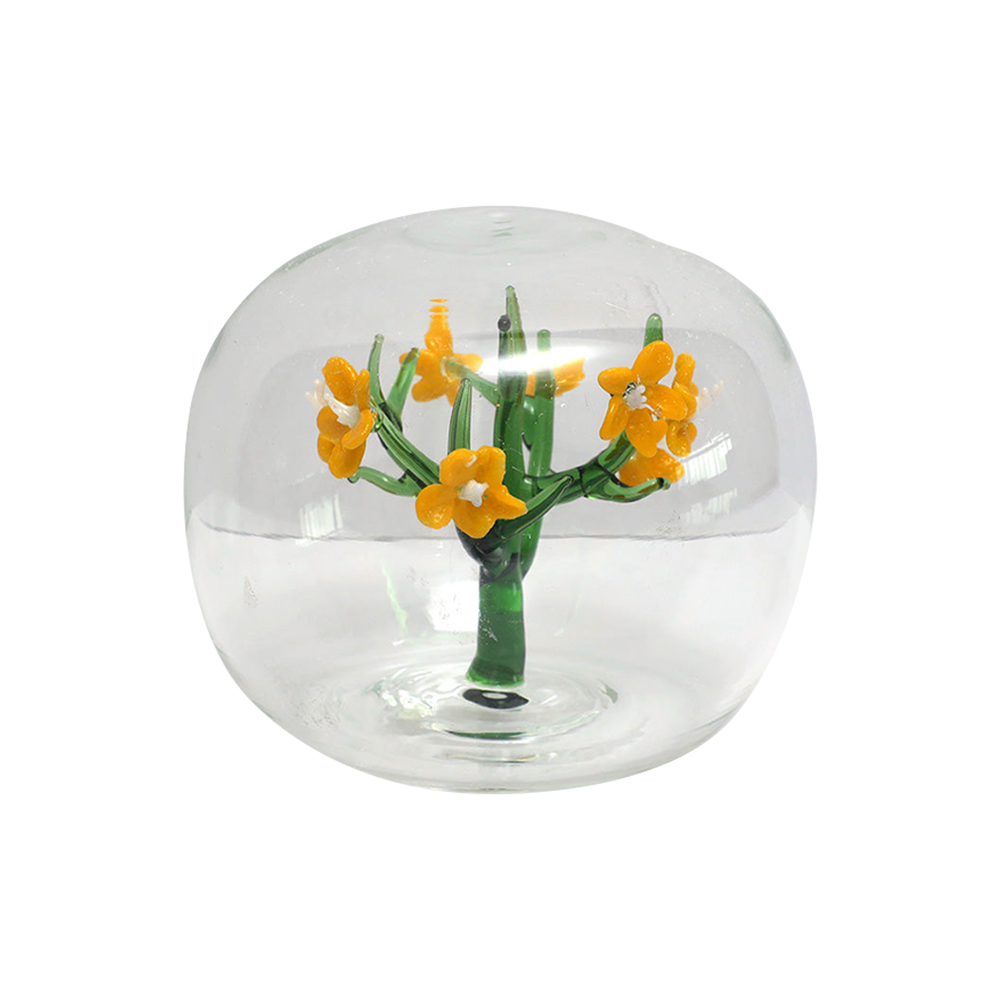 Jardin Glass Table Décor Sphere- Yellow