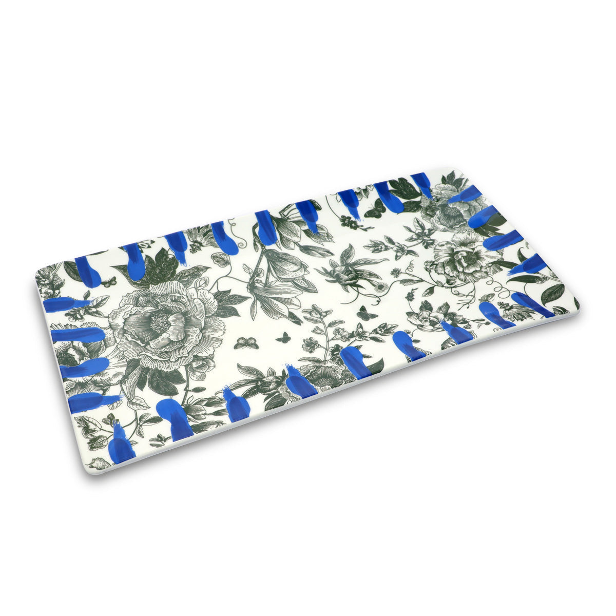 Jardin Platter gift set (1 Rectangular platter with 4 BB plates)