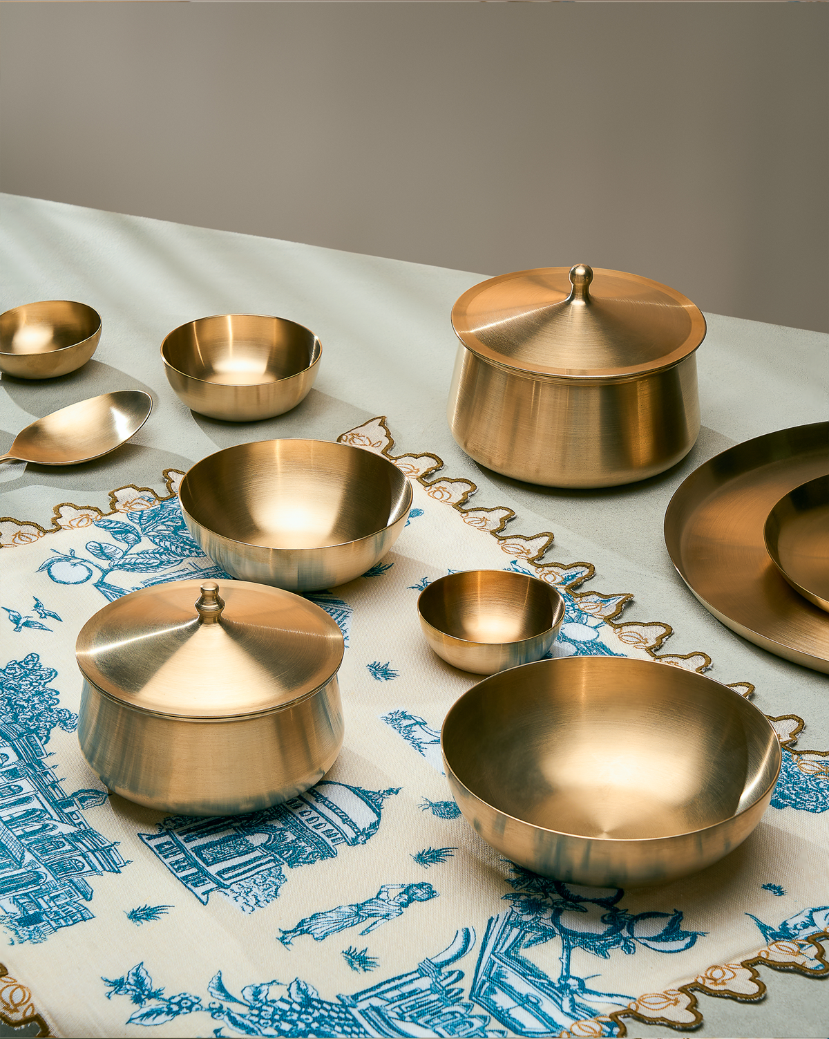 Kansa Serving dish with lid 4”