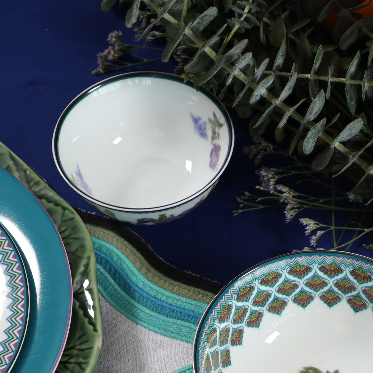 Mexican printed side katori 4"