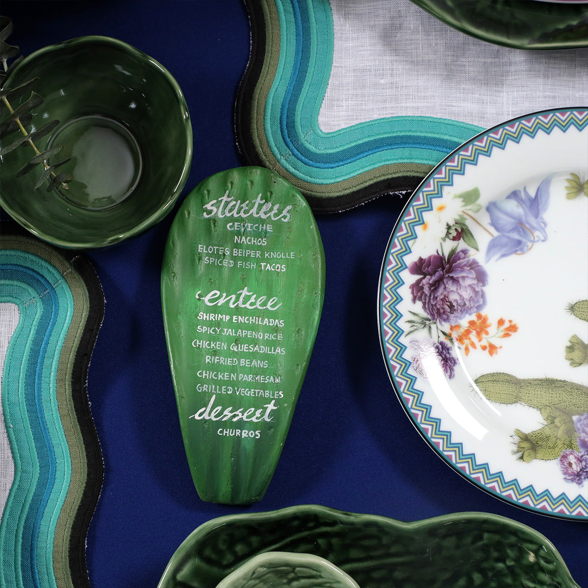 Mexican Cactus Menu Holder