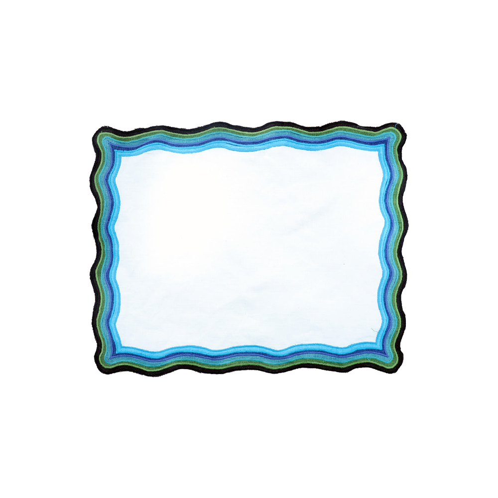 Mexican Embroidered 100% Pure Linen Placemat