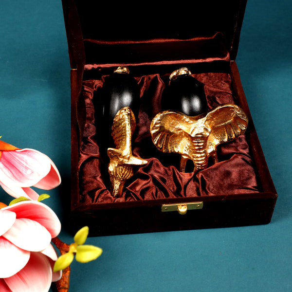 Sokka Premium Safari Napkin Ring Duo gift Set of 4