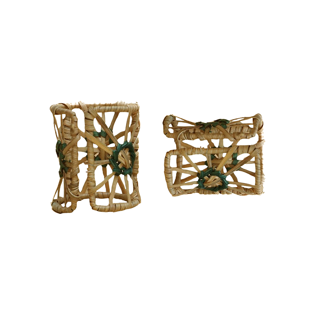 Jardin Napkin Ring- Set of 2 Green