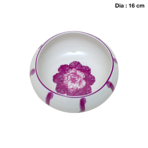 Jardin Printed Purple Serving Dish (16cm)