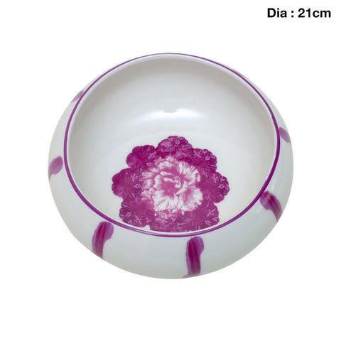 Jardin Printed Purple Serving Dish (21cm)
