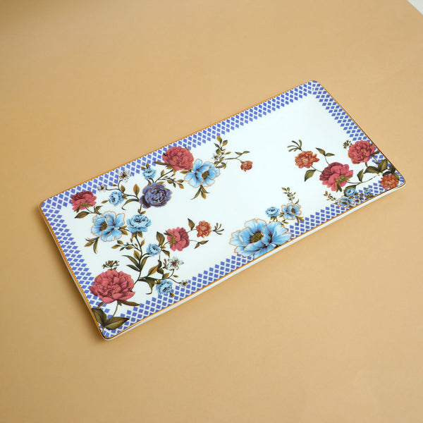 Victorian Romance Rectangular Serving  Platter (11.5 x 5.5)