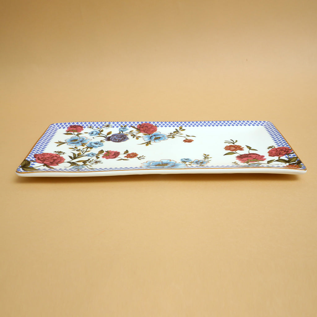 Victorian Romance Rectangular Serving  Platter (11.5 x 5.5)