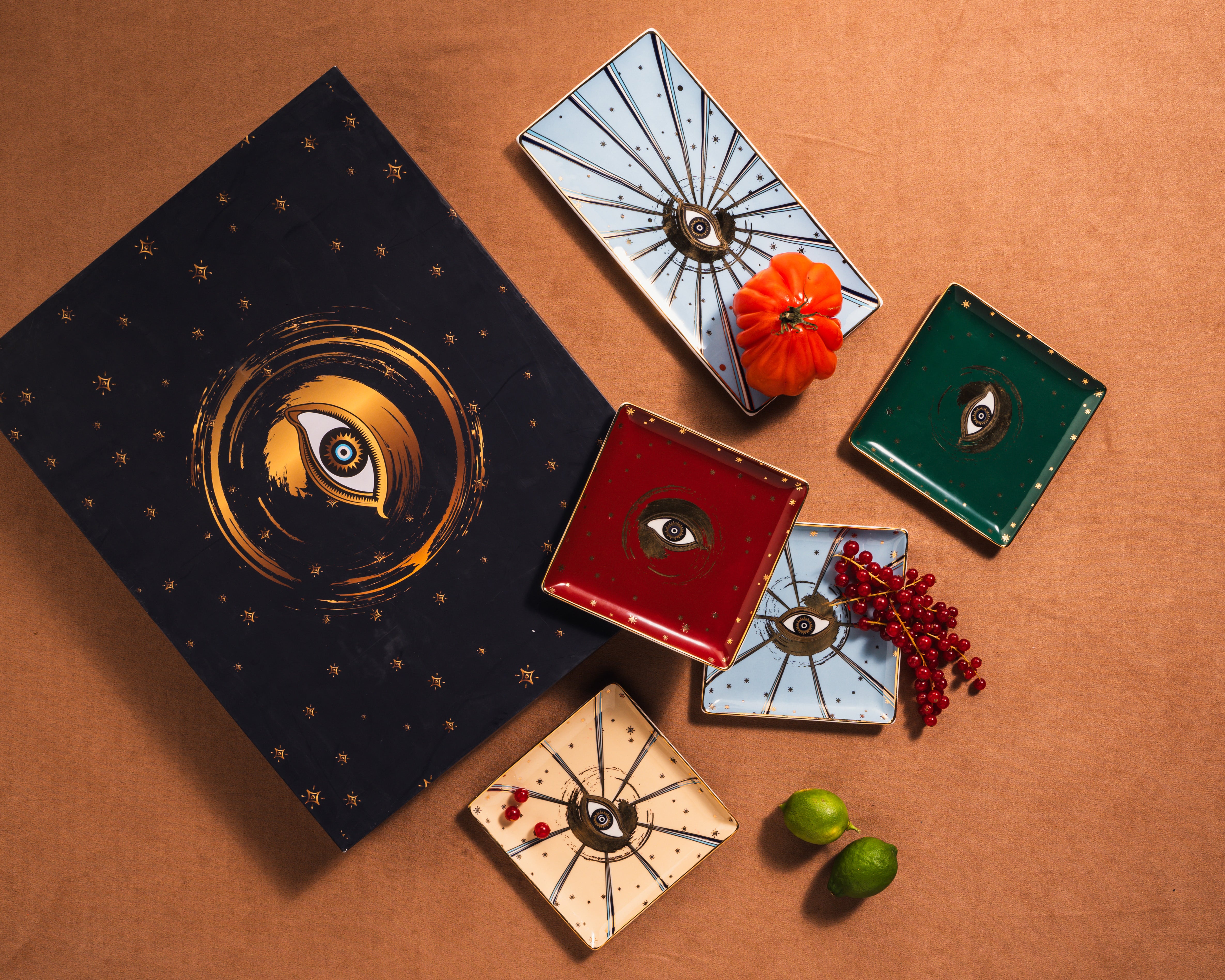 Evil Eye Rectangular Platter Gift set