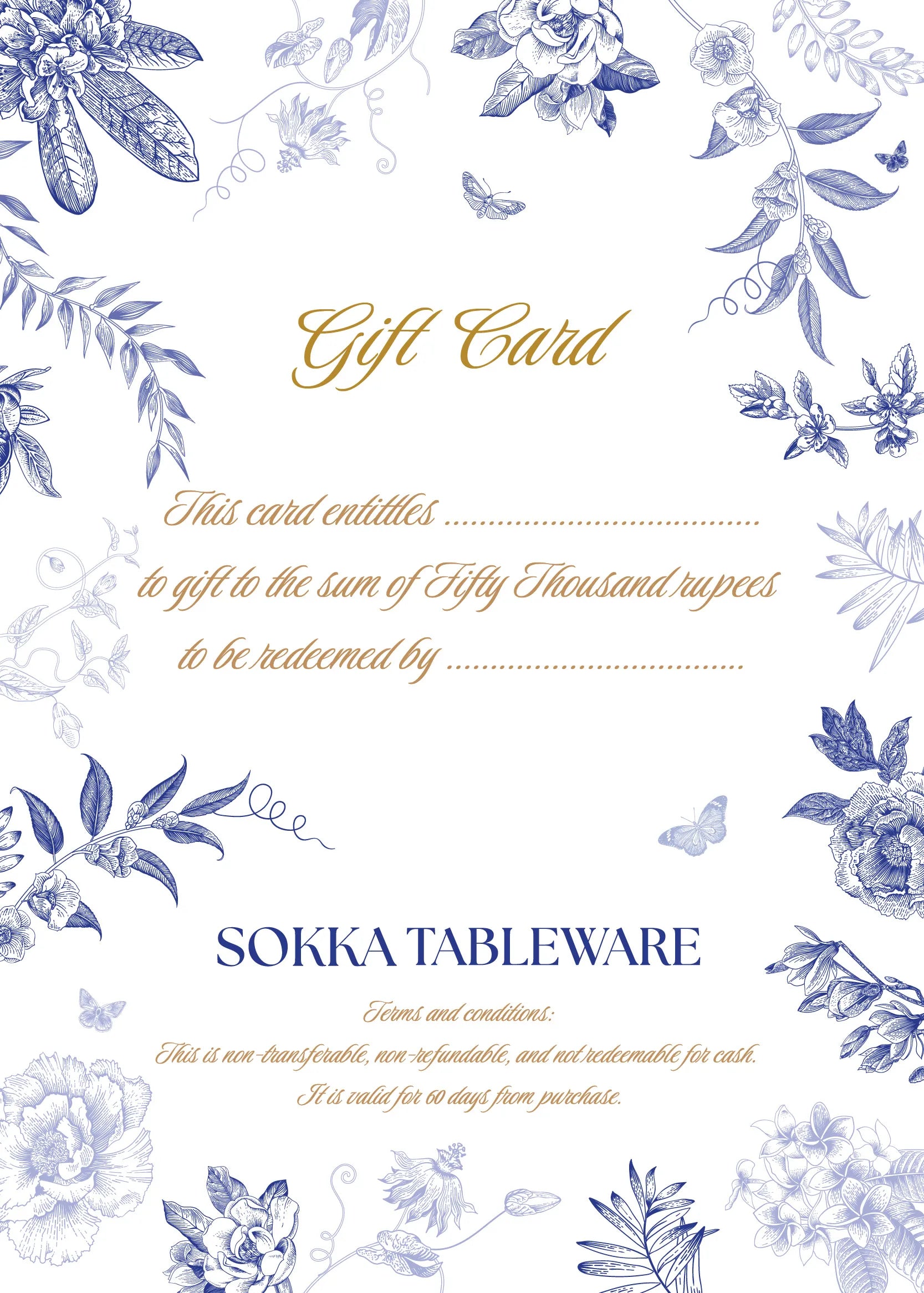 SOKKA TABLEWARE GIFT CARD