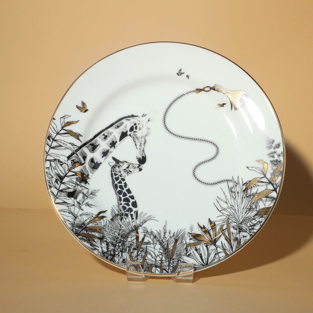 Safari Giraffe Dinner Plate(dia 10')