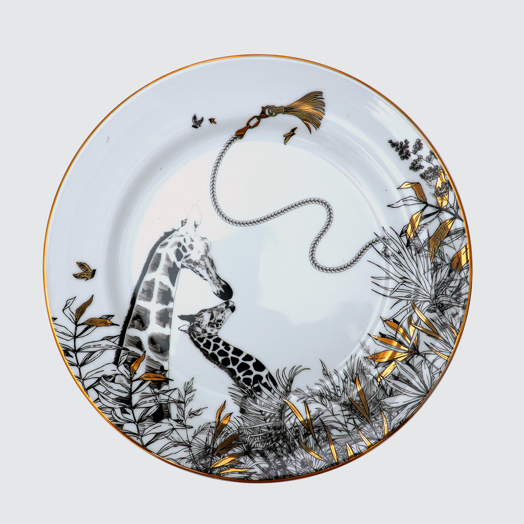 Safari Giraffe Dinner Plate(dia 10')