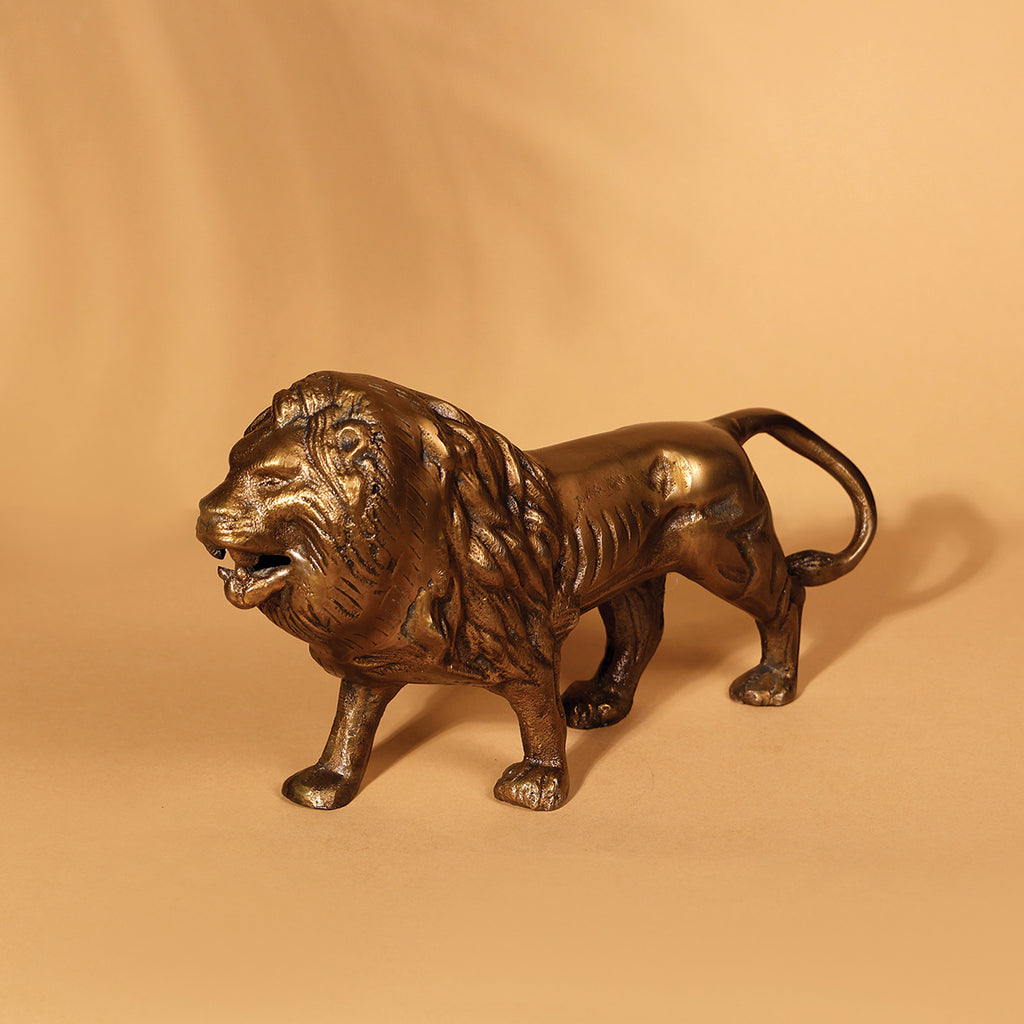Safari Gold Metal Lion