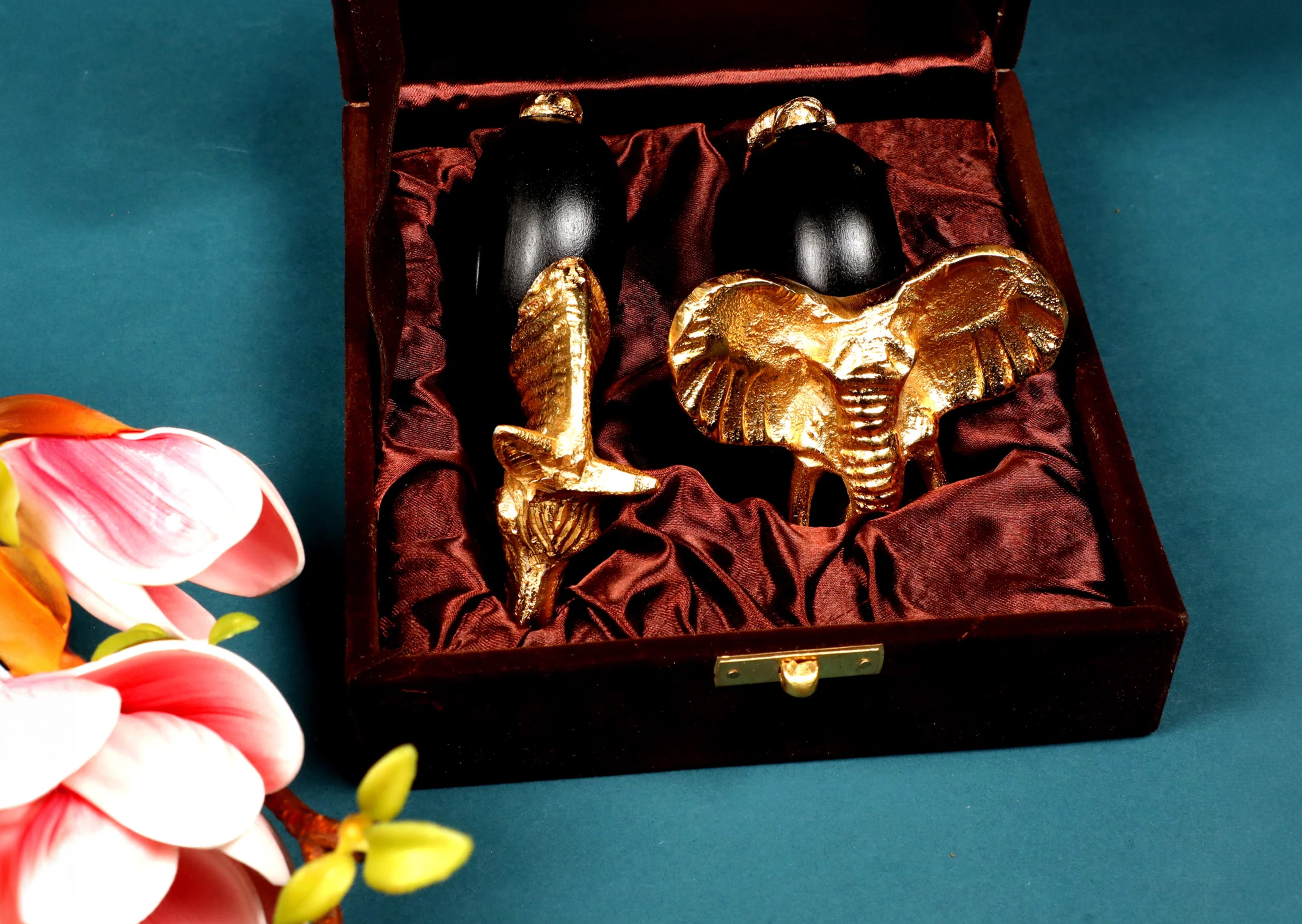 Safari Napkin Ring Duo gift Set(Elephant & Zebra)