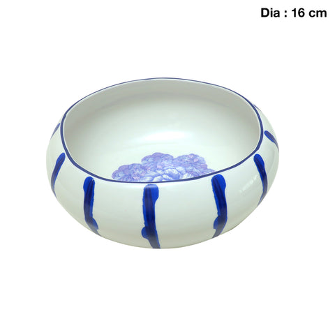 Jardin Printed Blue Serving Dish (16cm)