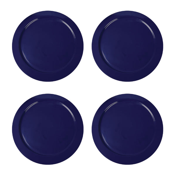 Andam Wooden Blue Charger Plate (Dia 13 - Set of 4)