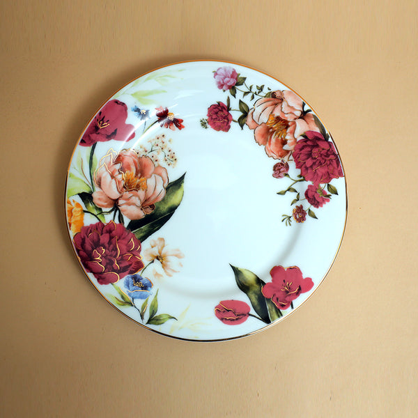 Victorian Romance Side Plate with 24K Gold (Dia 8')