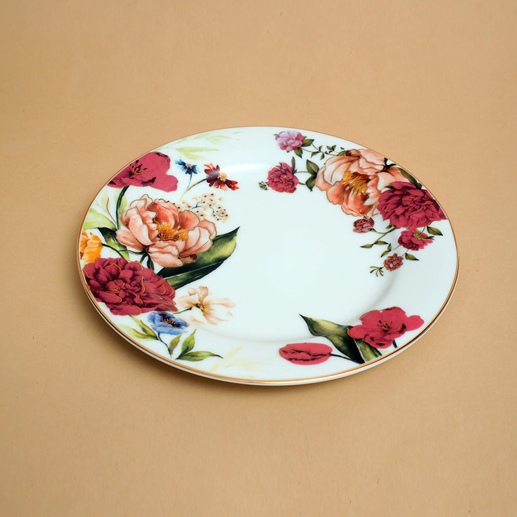 Victorian Romance Side Plate with 24K Gold (Dia 8')
