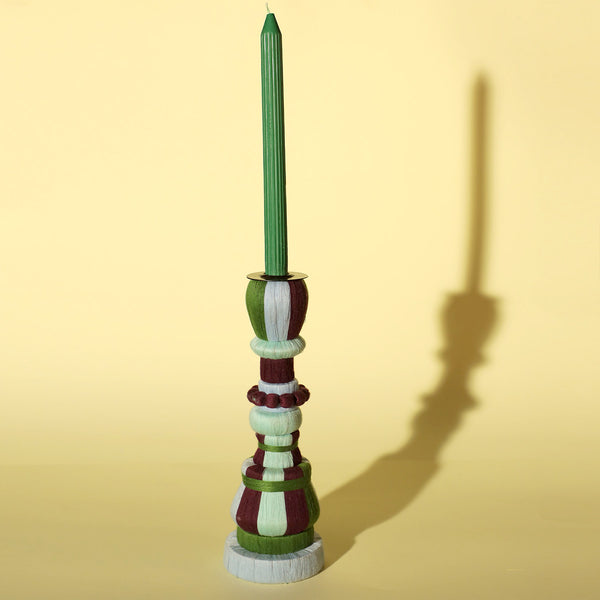 Mexican Threadwork Single Candle Stand (Tall)