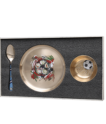 Kansa Drip Set of 3- The red side plate