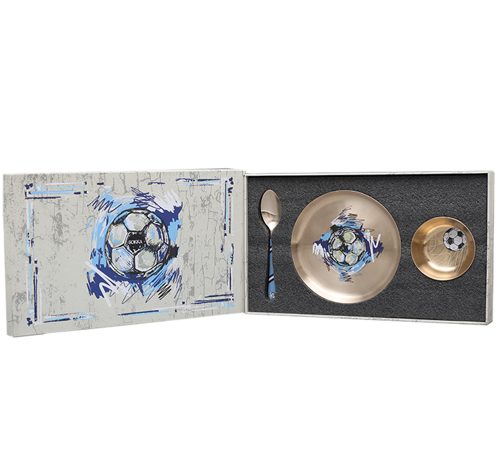 Kansa Drip Set of 3- The Blue side plate
