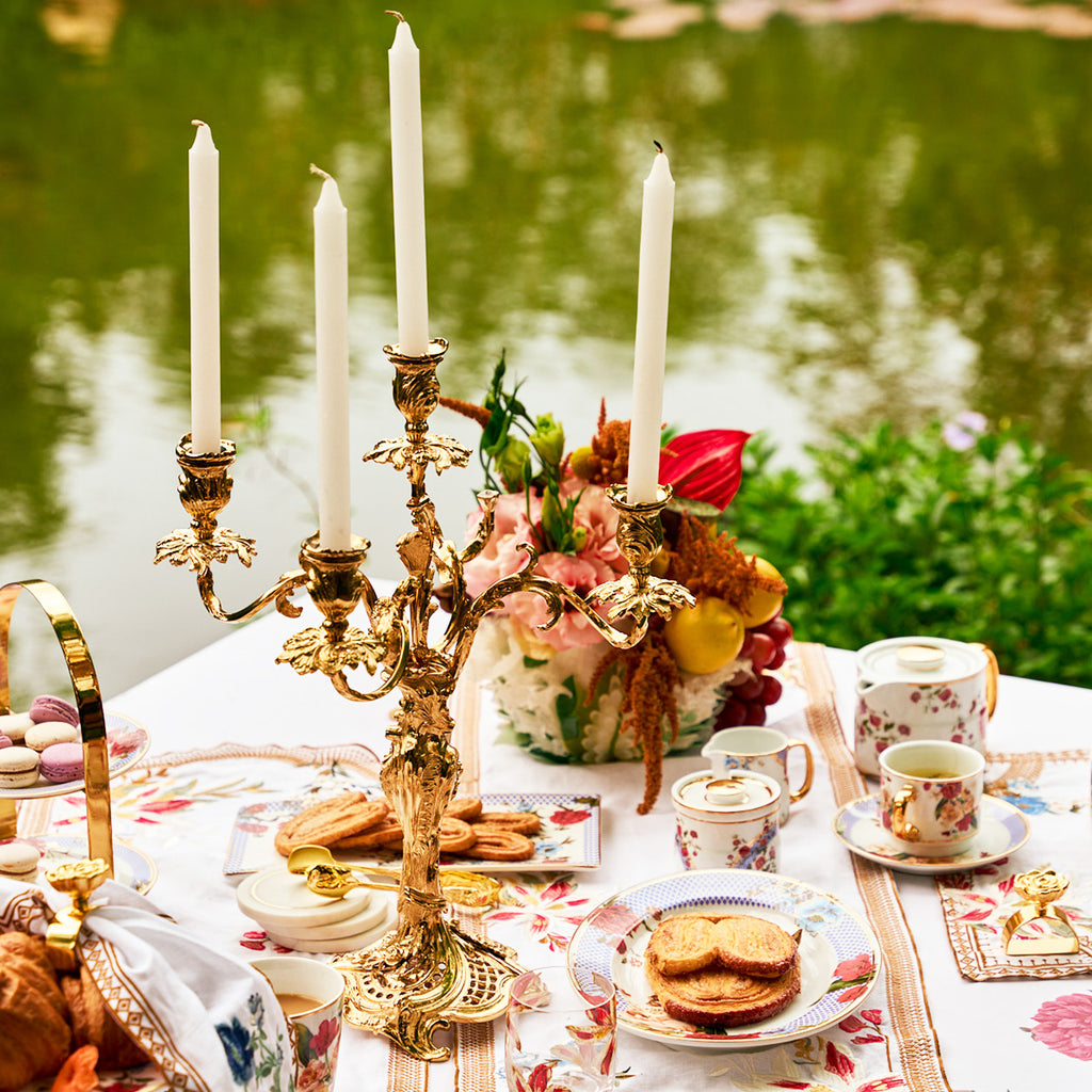 Victorian Romance Gold Candelabras