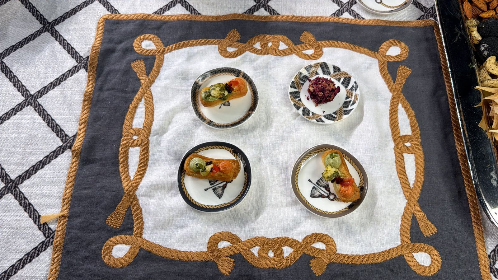 Cordage Mini Appetizer plate- Tassel