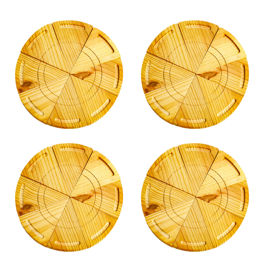 Bella Pinewood Pizza Pie 8 Slices - Dia 16 ( Set of 4 Pies)