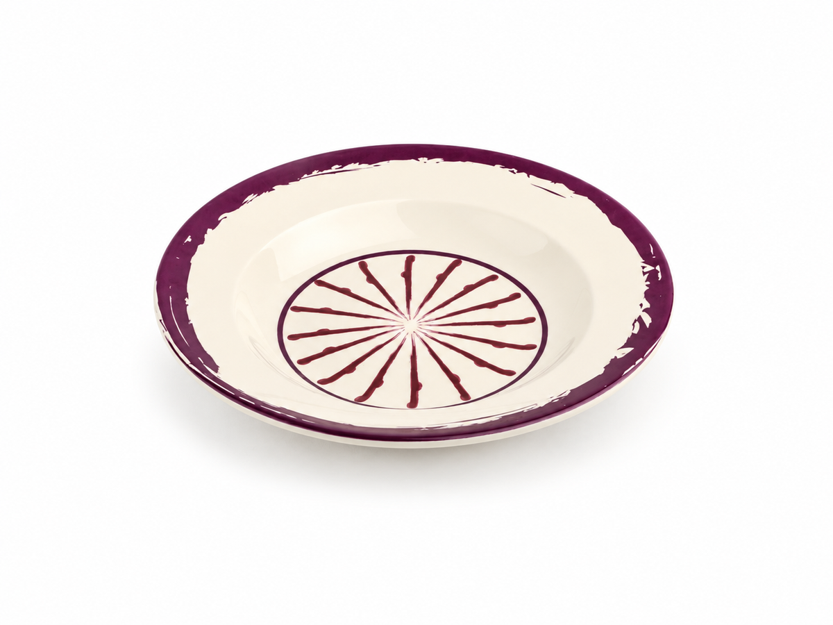 Jardin Pasta Plate - Purple