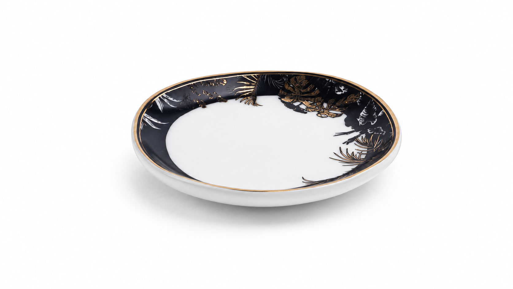 Safari Appetizer Plate- Black