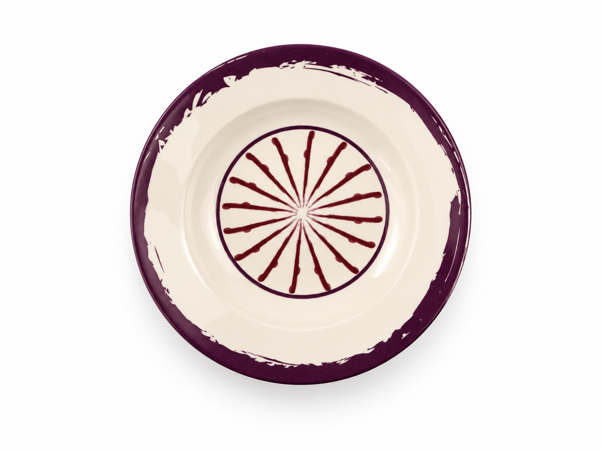 Jardin Pasta Plate - Purple