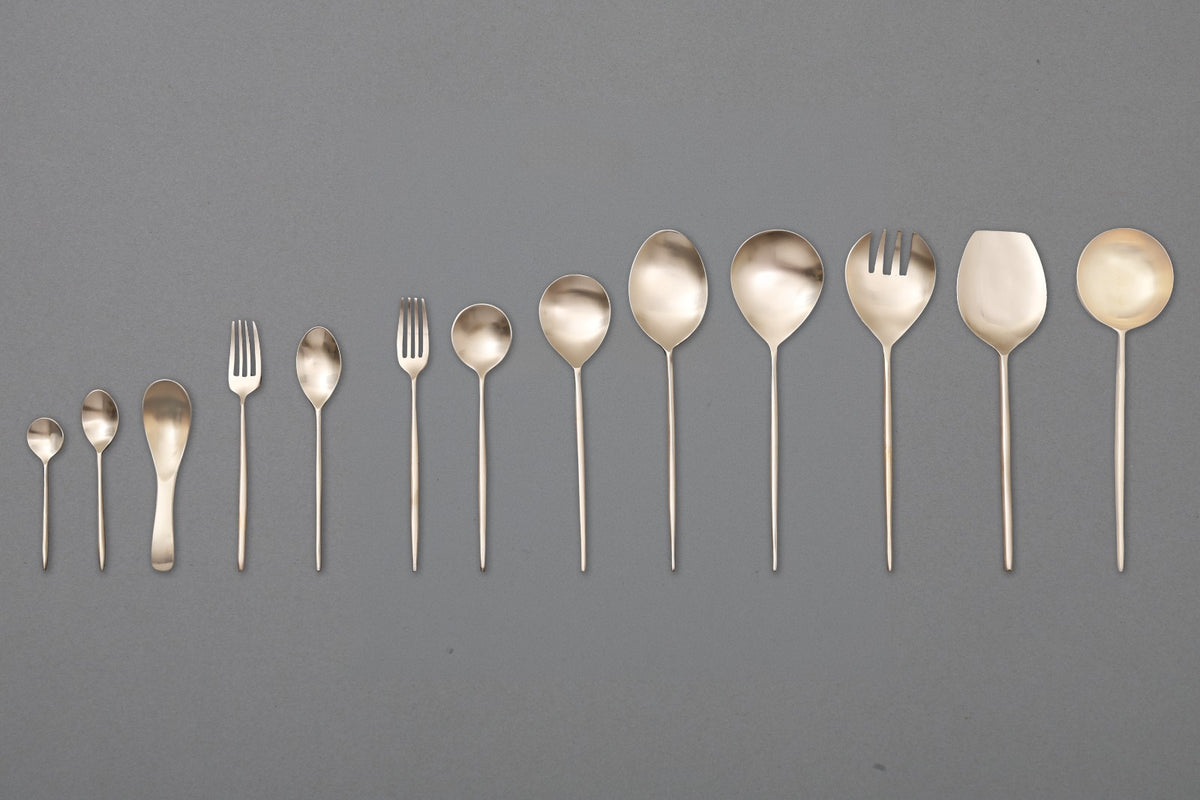 Kansa Grand Cutlery Set - view 2 - Sokka Tableware